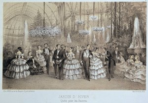 Collecte voor de armen in de Wintertuin (sociaal bal) door Unknown artist