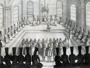 Ontvangst van de Ambassadeurs van Holstein (Staat van Duitsland) in Moskou in 1632