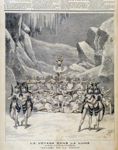 Voorstelling in het Theater van de Porte Saint Martin van de 