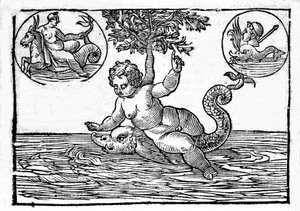 Voorstelling van Ino, god van de zee, en zijn zoon Palemon door Unknown artist