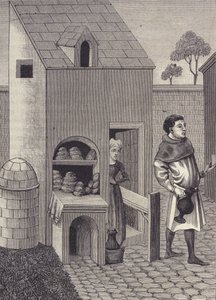 Voorstelling van een bakker in de 15e eeuw door Unknown artist
