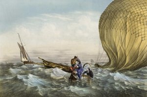 Redding van de Habs-bal, georganiseerd door de heer en mevrouw Durouf. Schipbreuk op de kust van Engeland op 1 september door Unknown artist