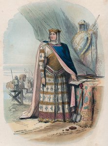 Richilde van de Ardennen (of Richilde van Provence) (ca. 845 - 2 juni 910, Koninkrijk Neder-Bourgondië) was de tweede echtgenote van Karel de Kale, koning en keizer van de Franken - Portret van Richilde van de Ardennen of Richilde van Provence (ca. 845-910