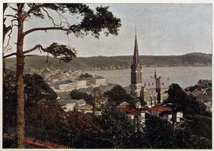 Rio de Janeiro, uitzicht op de Morne de Gloria, eind 19e eeuw door Unknown artist