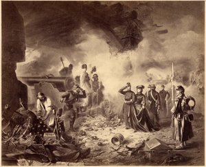 Risorgimento - het beleg van Gaeta, 1860-1861. Eenwordingstijdperk, Italië, 19e eeuw. Marie-Sophie