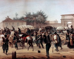 Risorgimento: De Vijf Dagen van Milaan (18-22 maart 1848) door Unknown artist