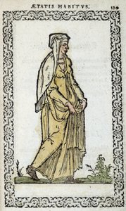 Romeinse vrouw - in "Habits et effigies" door Jean Slupérino door Unknown artist