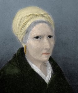 Rosa Raimondi (1776-1852) moeder van Giuseppe Garibaldi - moeder van Giuseppe Garibaldi - tekening naar een anoniem schilderij. door Unknown artist