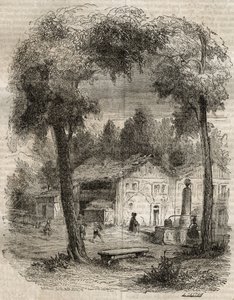 Rousseau in Motiers (Kanton Neuchatel) - Illustratie voor de 