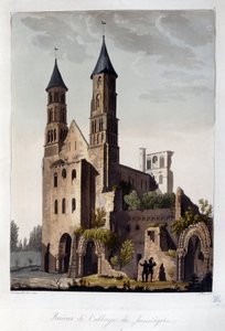 Ruïnes van de abdij van Jumieges - in 