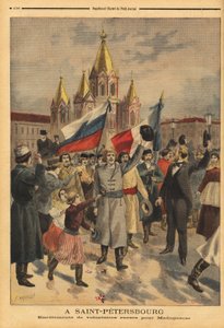 Russische vrijwilligers in Sint-Petersburg voor de Franse expeditie naar Madagaskar door Unknown artist