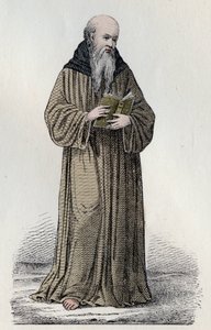 SAINT BONAVENTURE (1221-1274) Italiaanse Franciscaanse kardinaal, theoloog en filosoof - Portret van Sint Bonaventura (Giovanni da Fidanza of Bonaventura de Bagnorea, circa 1220-1274), theoloog, Doctor van de Kerk (Serafijnse Doctor). Gravure van de 19e ee door Unknown artist