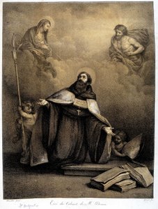Sint Augustinus (354-430) - 19e eeuw door Unknown artist