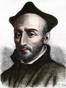 Sint Ignatius van Loyola (1491-1556), stichter van de Sociëteit van Jezus. door Unknown artist