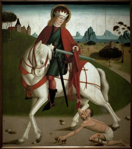 Sint Maarten en de bedelaar door Unknown artist