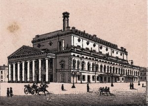 Sint-Petersburg, Rusland: uitzicht op het Grand Theatre in Sint-Petersburg door Unknown artist