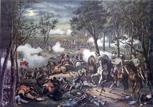 Secessieoorlog (of Amerikaanse Burgeroorlog) (1861 - 1865): Chancellorsville-campagne: Slag bij Chancellorsville (Virginia) 30 april - 6 mei