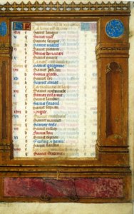 September kalender met het teken Weegschaal - Miniatuur uit de Middeleeuwen: Vraag toestemming aan de Gemeentelijke Bibliotheek van Toulouse (tel: 05 62 27 66 66) door Unknown artist
