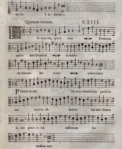Bladmuziek van Psalmi Poenitentiales door Roland de Lassus (1604) door Unknown artist