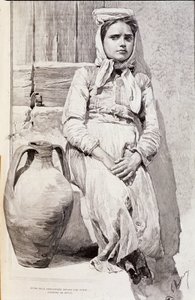 Siciliaans meisje door Unknown artist