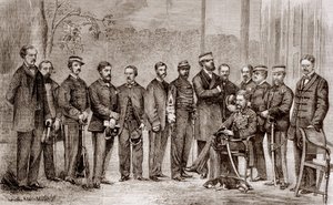 Sir James Hope Grant (1808-1875), een Britse soldaat en zijn staf tijdens de Tweede Opiumoorlog, die duurde van 1856 tot 1860