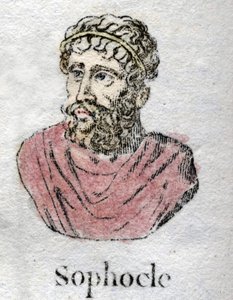 Sophocles (ca. 496-406 v.Chr.), Griekse tragische dichter door Unknown artist