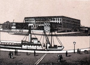 Stockholm, Zweden: uitzicht op het koninklijk kasteel door Unknown artist