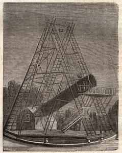 Telescoop van William Herschel door Unknown artist