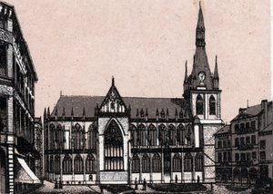 De kathedraal Saint Paul in Luik in België in 