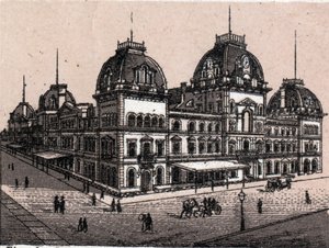 Het Centraal Depot in New York, VS in 