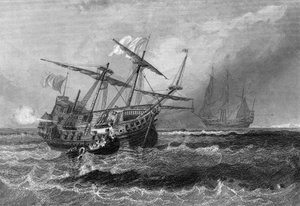 De Corbin verloren op het rif in de Malediven op 1 juli 1602. In 