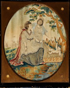 De ontdekking van Mozes door de dochter van de farao door Unknown artist