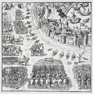 De hertog van Anjou (Hendrik III) werd verkozen tot koning van Polen (in 1573) en moest onmiddellijk bezit nemen van deze kroon, het beleg van La Rochelle werd opgeheven, en de Rochellois kregen alles wat ze vroegen voor zichzelf en voor door Unknown artist