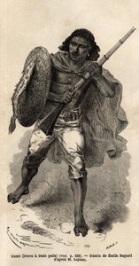 De Spel, of dappere heeft drie haren, Abessijnse soldaat