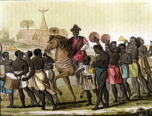 De Koning van Benin (Dahomey)