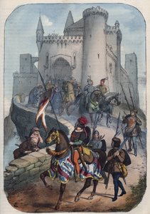 De Lombarden vertrekken voor de eerste kruistocht aan het einde van de 11e eeuw door Unknown artist