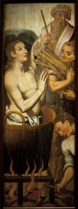 De martelaar van Sint Johannes de Evangelist door Unknown artist