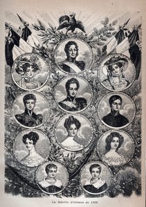 De familie Orleans in 1830 - Louis Philippe door Unknown artist