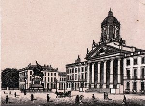 Het Koninklijk Plein in Brussel, België in 