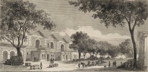 Het wijnmagazijn in Parijs in 1861 - Eaux de vie district door Unknown artist