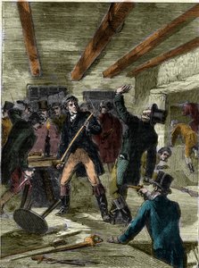 De arrestatie van de Cato Street-samenzweerders (gravure) - 