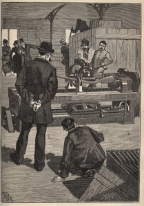 De kunst van de toren: de Blanchard-toren. Gravure uit 1885 in “Les arts et métiers illustrés” door Adolphe BITARD