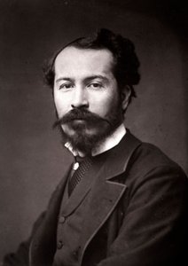 De kunstenaar Edmond-Louis Dupain geportretteerd ter gelegenheid van de Salon van Parijs in 1883 door Unknown