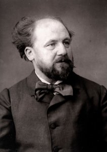 De kunstenaar Jean-Joseph Weerts geportretteerd ter gelegenheid van de Salon van Parijs in 1883 door Unknown