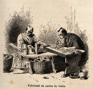 De visitekaartjesfabrikant
