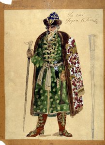 Het personage van de koning in de opera 