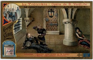 De ramp act IV scène 4. Illustratie voor de opera 