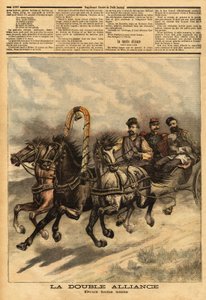 De dubbele alliantie tussen Rusland van Alexander III (1815-1894) en Frankrijk door Unknown artist