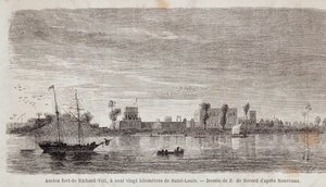 Het voormalige Fort van Richard-Toll door Unknown artist