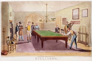 Het biljartspel door Unknown artist